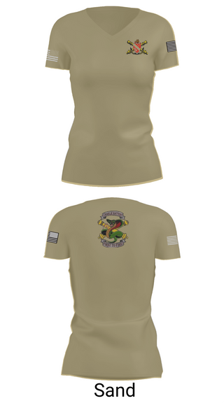 Womens Short Sleeve Vneck Shirt, 1-7FA Cobra Btry, , Teamtime, Team time, sublimation, custom sports apparel, team uniforms, spirit wear, spiritwear, sports uniforms, custom shirts, team store, custom team store, fundraiser sports, apparel fundraiser