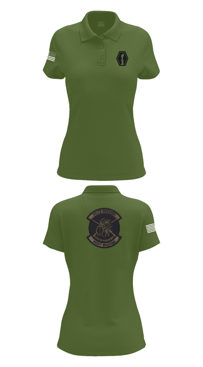 100th Battalion 442nd Infantry Delta dragons 60081058 Women's Short Sleeve Performance Polo  - 55
