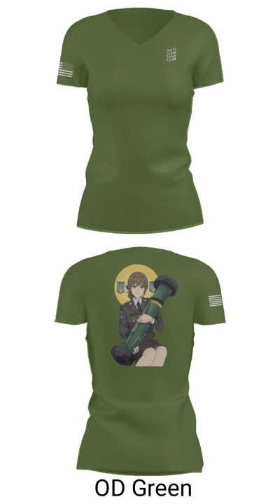 3/7 54731688 Women's Short Sleeve V-neck Shirt - 48