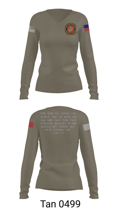 O311 60361222 Women's Long Sleeve V-neck Shirt - 77