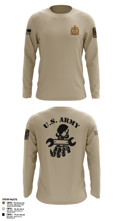 411TH CBRN COMPANY411TH CBRN COMPANY411TH CHEMICAL COMPANY 16775376 Long Sleeve Performance Shirt - 2