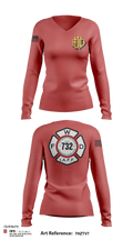 Woonsocket 46977147 Women's Long Sleeve V-neck Shirt - 122