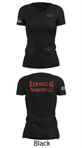 Ramirez Ag Transport llc 10846146 Women's Short Sleeve V-neck Shirt - 38