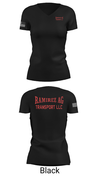 Womens Short Sleeve Vneck Shirt, Ramirez Ag Transport llc, , Teamtime, Team time, sublimation, custom sports apparel, team uniforms, spirit wear, spiritwear, sports uniforms, custom shirts, team store, custom team store, fundraiser sports, apparel fundraiser