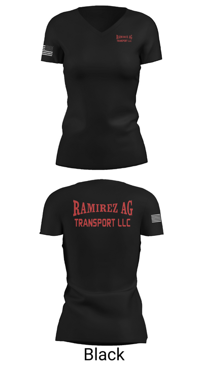 Ramirez Ag Transport llc 10846146 Women's Short Sleeve V-neck Shirt - 38