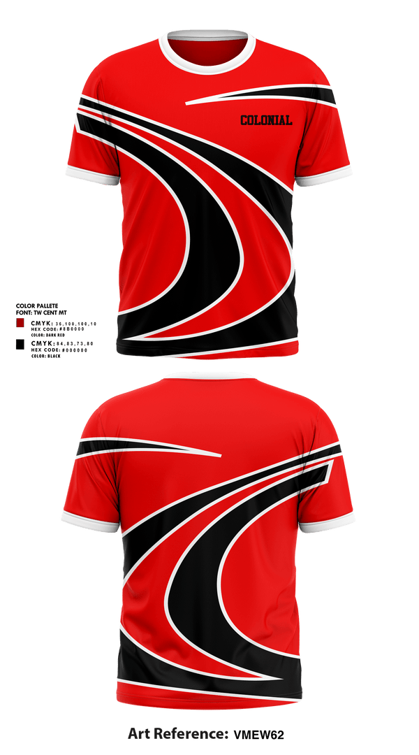 Short Sleeve Performance Shirt, Colonial, Men's Lacrosse, Teamtime, Team time, sublimation, custom sports apparel, team uniforms, spirit wear, spiritwear, sports uniforms, custom shirts, team store, custom team store, fundraiser sports, apparel fundraiser