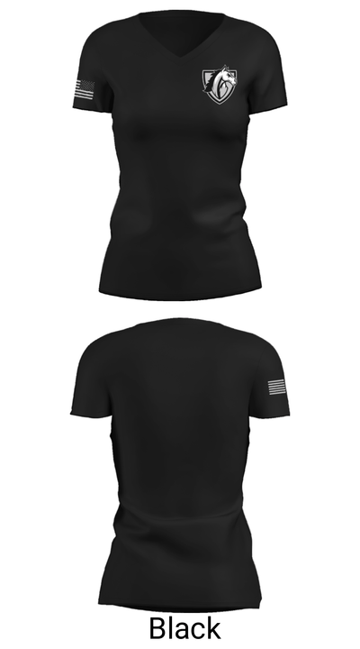 Meade High School Baseball 78796681 Women's Short Sleeve V-neck Shirt - 14