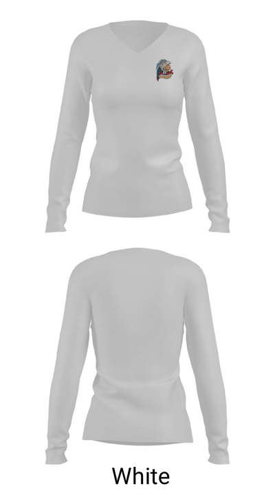 Mark Keppel High School Golf 73659637 Women's Long Sleeve V-neck Shirt - 16