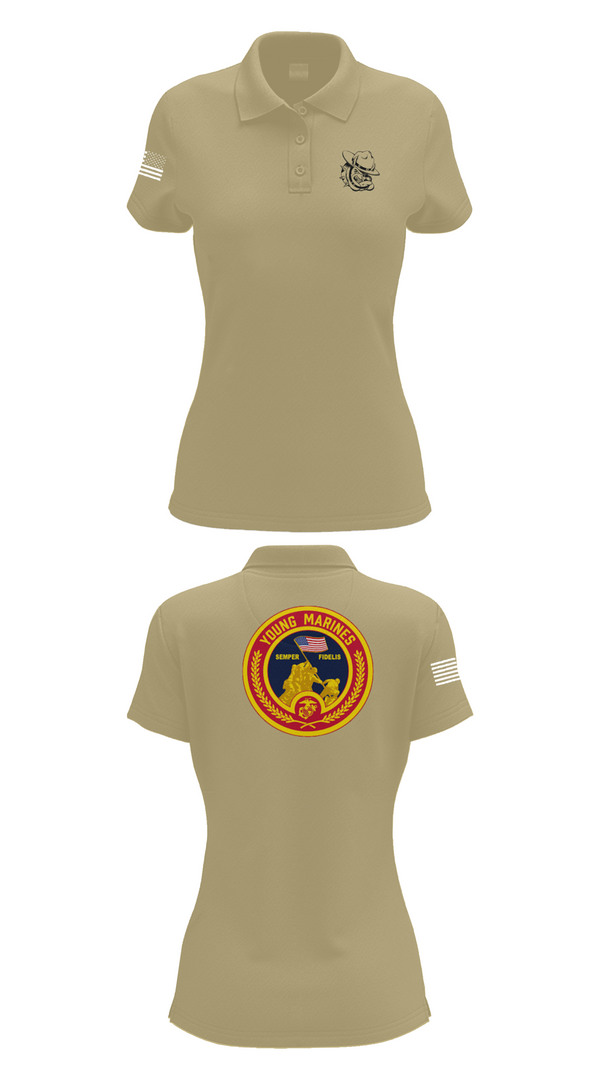 Womens Short Sleeve Performance Polo, Rogue Valley, Marines, Teamtime, Team time, sublimation, custom sports apparel, team uniforms, spirit wear, spiritwear, sports uniforms, custom shirts, team store, custom team store, fundraiser sports, apparel fundraiser