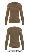 1/6 58710445 Women's Long Sleeve V-neck Shirt -1 17