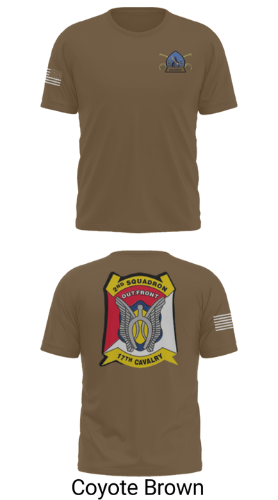 B Troop 2-17 Cav REGT 36740014 Short Sleeve Performance Shirt - 16