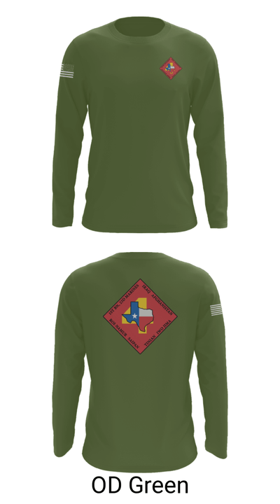 Bravo Bastards 65129777 Long Sleeve Performance Shirt - 46