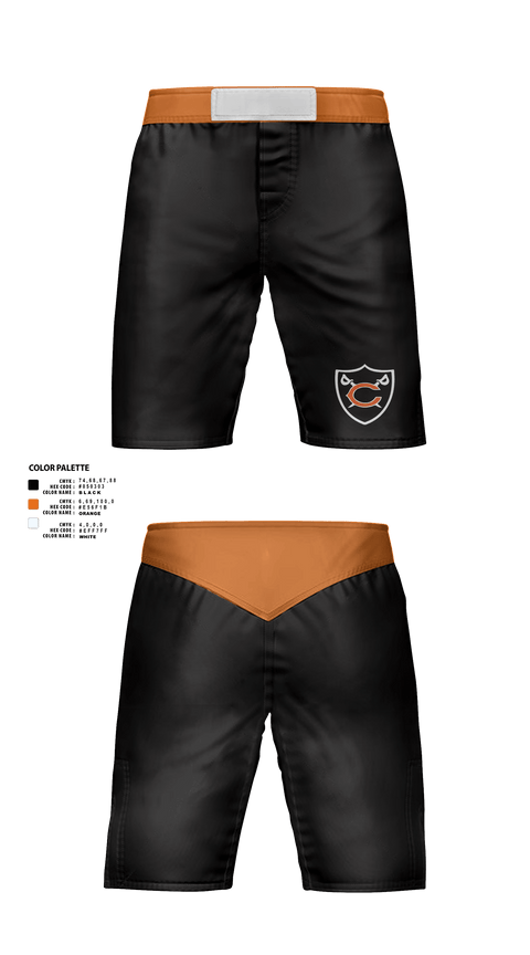 Fight Shorts, Coldwater Cavaliers, Wrestling, Teamtime, Team time, sublimation, custom sports apparel, team uniforms, spirit wear, spiritwear, sports uniforms, custom shirts, team store, custom team store, fundraiser sports, apparel fundraiser