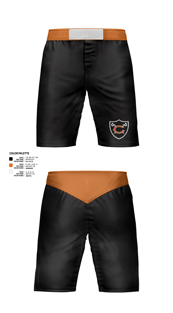 Fight Shorts, Coldwater Cavaliers, Wrestling, Teamtime, Team time, sublimation, custom sports apparel, team uniforms, spirit wear, spiritwear, sports uniforms, custom shirts, team store, custom team store, fundraiser sports, apparel fundraiser