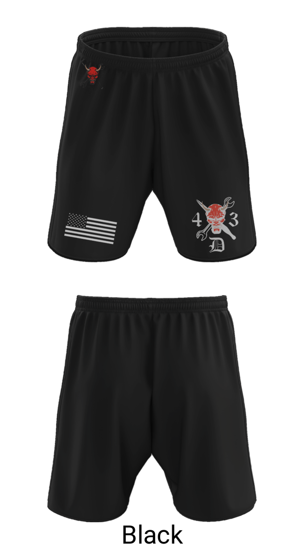 Athletic Shorts With Pockets, 4-3 DEMONS, Army, Teamtime, Team time, sublimation, custom sports apparel, team uniforms, spirit wear, spiritwear, sports uniforms, custom shirts, team store, custom team store, fundraiser sports, apparel fundraiser