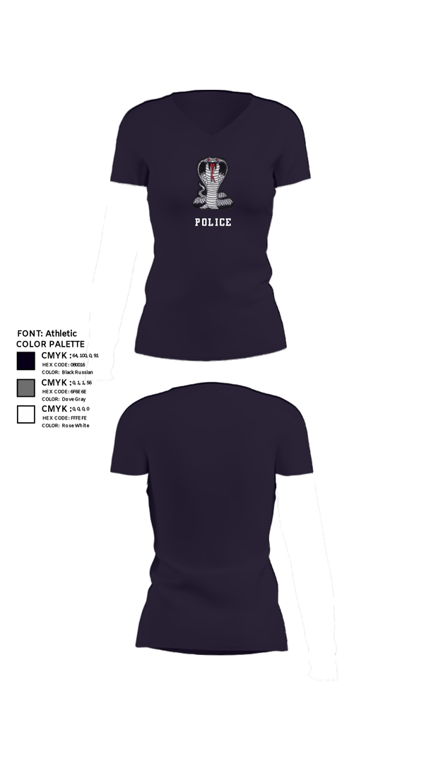 Women's Short Sleeve Vneck Shirt, Harbor Police SRT, , Teamtime, Team time, sublimation, custom sports apparel, team uniforms, spirit wear, spiritwear, sports uniforms, custom shirts, team store, custom team store, fundraiser sports, apparel fundraiser