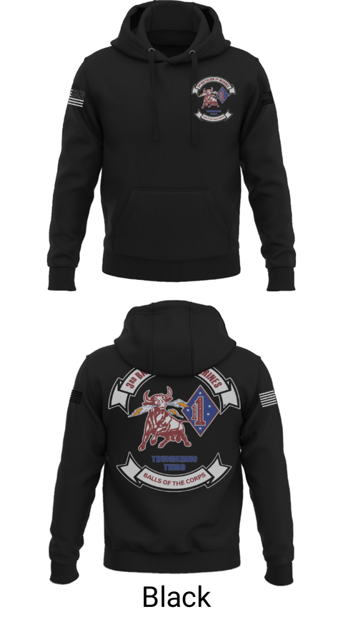 Hoodie, 3/1 Balls Of The Corps, Marines, Teamtime, Team time, sublimation, custom sports apparel, team uniforms, spirit wear, spiritwear, sports uniforms, custom shirts, team store, custom team store, fundraiser sports, apparel fundraiser