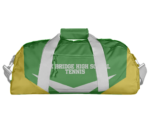 Duffle Bag, Rock Bridge High School Tennis, Tennis, Teamtime, Team time, sublimation, custom sports apparel, team uniforms, spirit wear, spiritwear, sports uniforms, custom shirts, team store, custom team store, fundraiser sports, apparel fundraiser