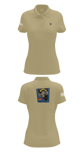 Women's Short Sleeve Performance Polo, 152 Port Dawgs, Air Force, Teamtime, Team time, sublimation, custom sports apparel, team uniforms, spirit wear, spiritwear, sports uniforms, custom shirts, team store, custom team store, fundraiser sports, apparel fundraiser