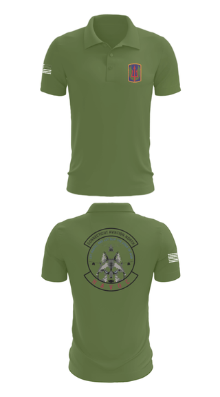 Short Sleeve Performance Polo, 1-169th E Company, National Guard, Teamtime, Team time, sublimation, custom sports apparel, team uniforms, spirit wear, spiritwear, sports uniforms, custom shirts, team store, custom team store, fundraiser sports, apparel fundraiser