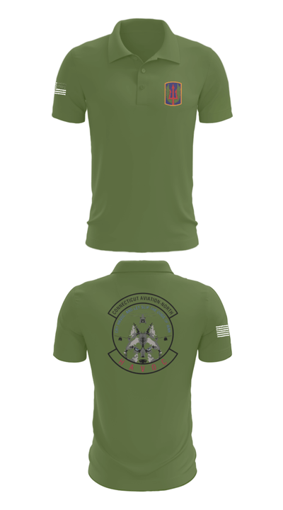 1-169th E Company 39061427 Short Sleeve Performance Polo - 45