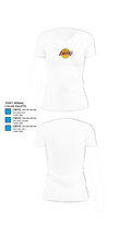 Los angles lakers 4080313 Women's Short Sleeve V-neck Shirt - 18