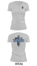 Ridgeland High School Baseball 35303095 Women's Short Sleeve V-neck Shirt - 7