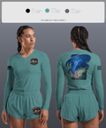 198 92873237 Women's Long Sleeve V-neck Shirt -1 13