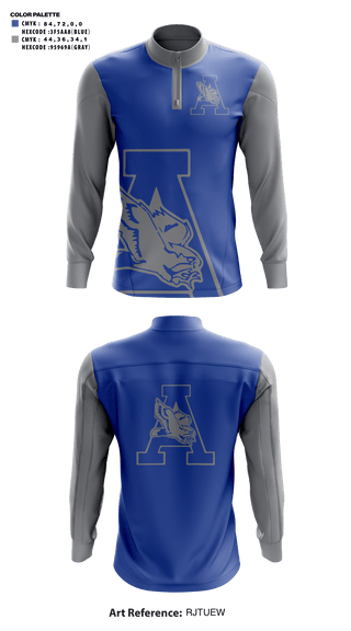 Quarter Zip Jacket, Airport High School Volleyball, Women's Volleyball, Teamtime, Team time, sublimation, custom sports apparel, team uniforms, spirit wear, spiritwear, sports uniforms, custom shirts, team store, custom team store, fundraiser sports, apparel fundraiser