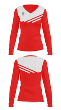 Blountstown High School Track 4855067 Women's Long Sleeve V-neck Shirt - 28