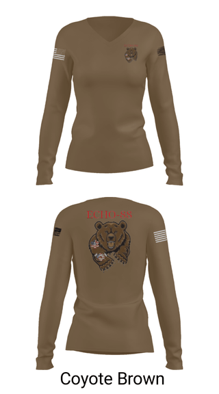 Womens Long Sleeve Vneck Shirt, ECHO-88, , Teamtime, Team time, sublimation, custom sports apparel, team uniforms, spirit wear, spiritwear, sports uniforms, custom shirts, team store, custom team store, fundraiser sports, apparel fundraiser
