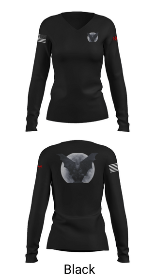 Women's Long Sleeve Vneck Shirt, Nocturnalz, Spirit Store, Teamtime, Team time, sublimation, custom sports apparel, team uniforms, spirit wear, spiritwear, sports uniforms, custom shirts, team store, custom team store, fundraiser sports, apparel fundraiser