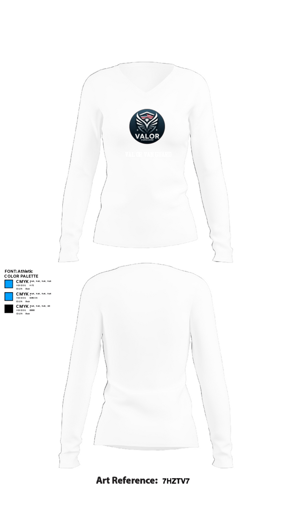 Womens Long Sleeve Vneck Shirt, Valor Vanguard, , Teamtime, Team time, sublimation, custom sports apparel, team uniforms, spirit wear, spiritwear, sports uniforms, custom shirts, team store, custom team store, fundraiser sports, apparel fundraiser