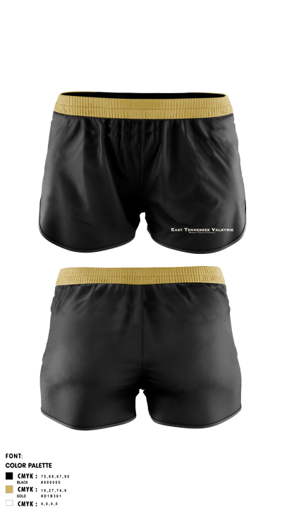 East Tennessee Valkyrie 37111388 Women's Shorts - 1