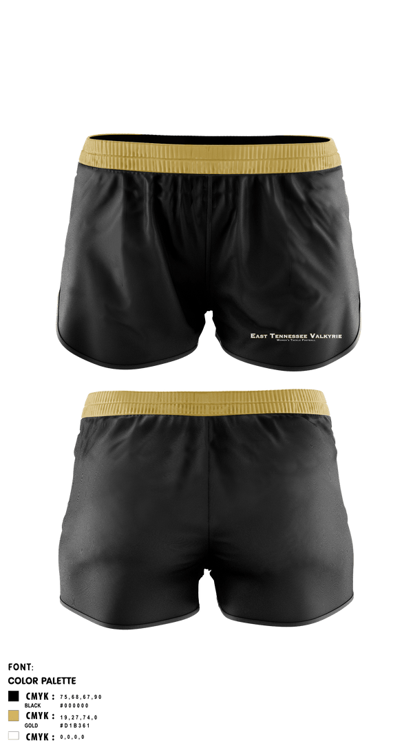 Womens Shorts, East Tennessee Valkyrie, , Teamtime, Team time, sublimation, custom sports apparel, team uniforms, spirit wear, spiritwear, sports uniforms, custom shirts, team store, custom team store, fundraiser sports, apparel fundraiser