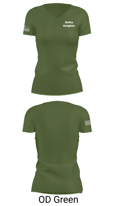 Delta Knights 65030164 Women's Short Sleeve V-neck Shirt - 48