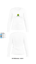 M&M Santos Outdoor Services 89521687 Women's Long Sleeve V-neck Shirt - 15