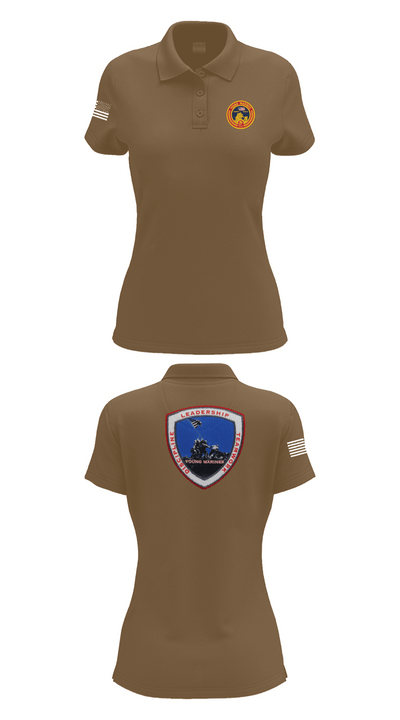 Lancaster County Young Marines 89976049 Women's Short Sleeve Performance Polo  - 15