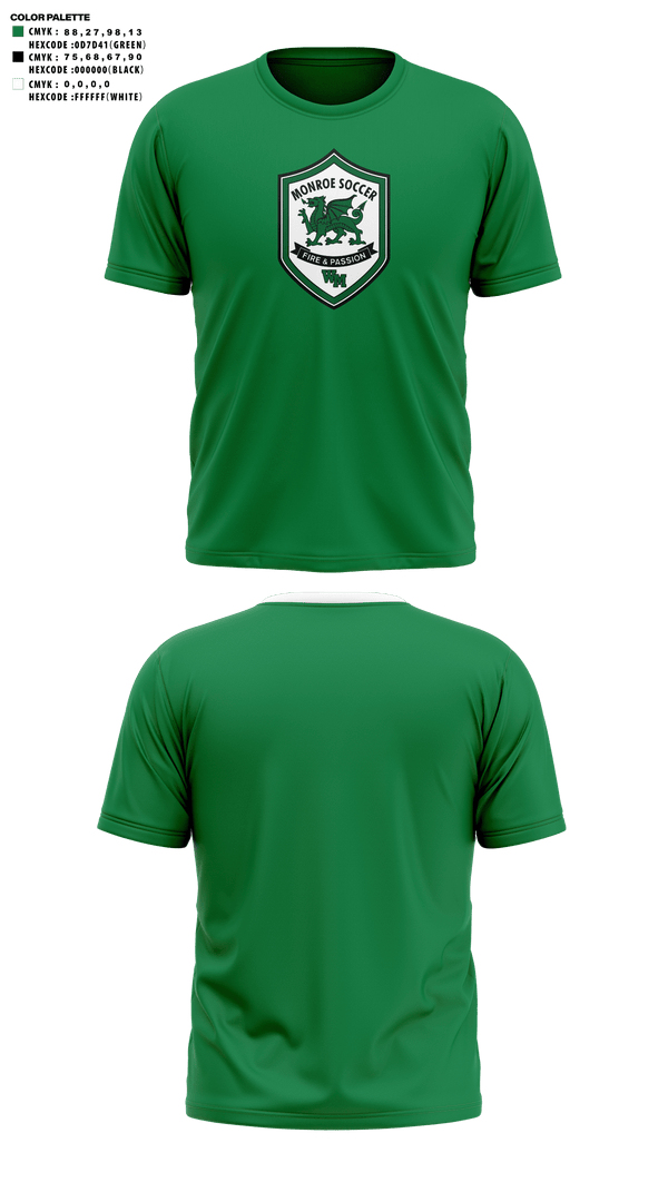 Short Sleeve Performance Shirt, William Monroe High School Soccer, Women's Soccer, Teamtime, Team time, sublimation, custom sports apparel, team uniforms, spirit wear, spiritwear, sports uniforms, custom shirts, team store, custom team store, fundraiser sports, apparel fundraiser