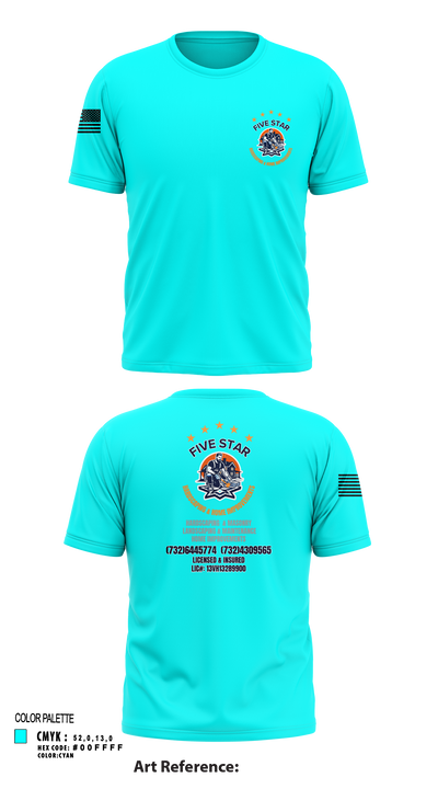 5 Star 18393940 Short Sleeve Performance Shirt - 113