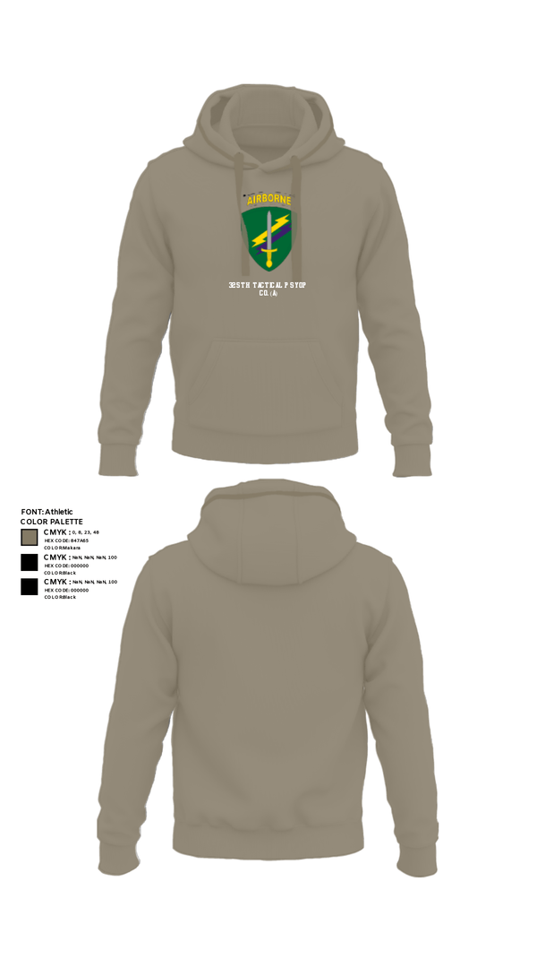 Hoodie, 325th Tactical PSYOP Co. (A), Army, Teamtime, Team time, sublimation, custom sports apparel, team uniforms, spirit wear, spiritwear, sports uniforms, custom shirts, team store, custom team store, fundraiser sports, apparel fundraiser