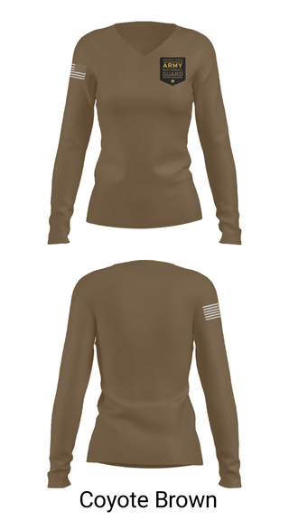 Womens Long Sleeve Vneck Shirt, Recruiting, National Guard, Teamtime, Team time, sublimation, custom sports apparel, team uniforms, spirit wear, spiritwear, sports uniforms, custom shirts, team store, custom team store, fundraiser sports, apparel fundraiser