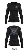 Snow Canyon High School Band 1796632 Women's Long Sleeve V-neck Shirt - 35
