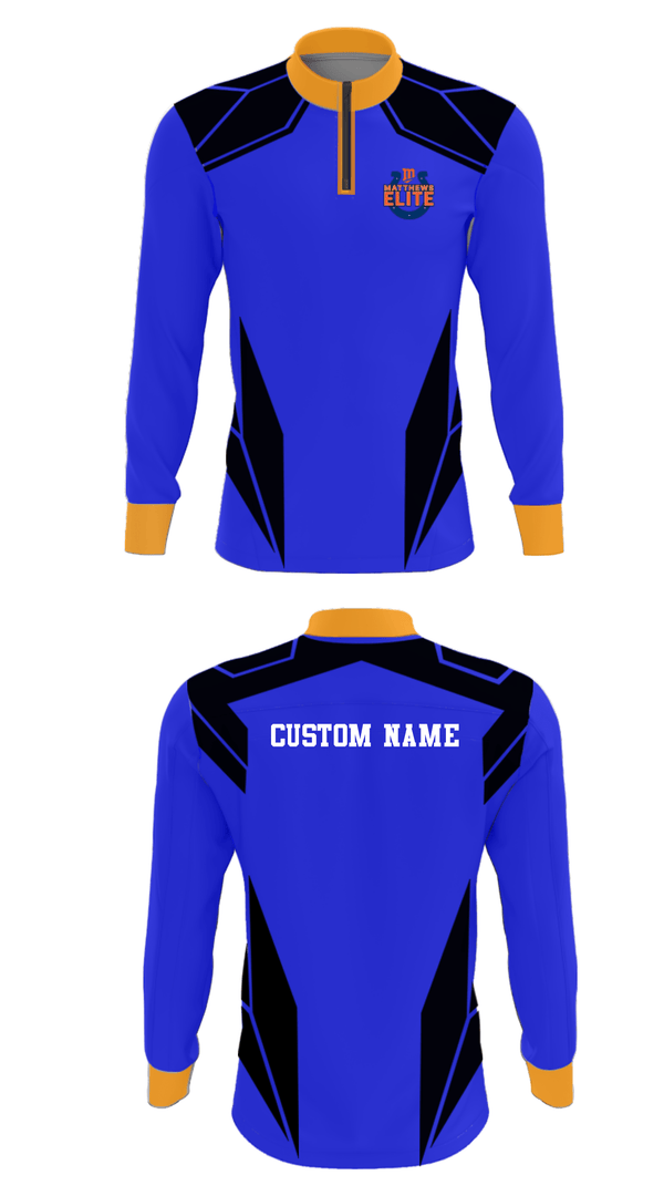 Quarter Zip Jacket, Matthews Elite, Football, Teamtime, Team time, sublimation, custom sports apparel, team uniforms, spirit wear, spiritwear, sports uniforms, custom shirts, team store, custom team store, fundraiser sports, apparel fundraiser