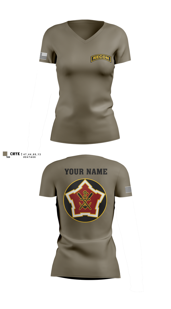 Womens Short Sleeve Vneck Shirt, Recon, Army, Teamtime, Team time, sublimation, custom sports apparel, team uniforms, spirit wear, spiritwear, sports uniforms, custom shirts, team store, custom team store, fundraiser sports, apparel fundraiser