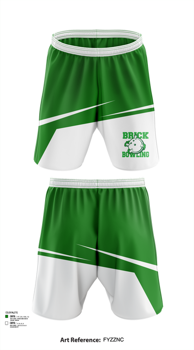 Brick Township High School Bowling 91712192 Athletic Shorts With Pockets - 103