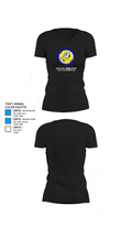 Claysburg-Kimmel Senior High School Football 56896996 Women's Short Sleeve V-neck Shirt - 37