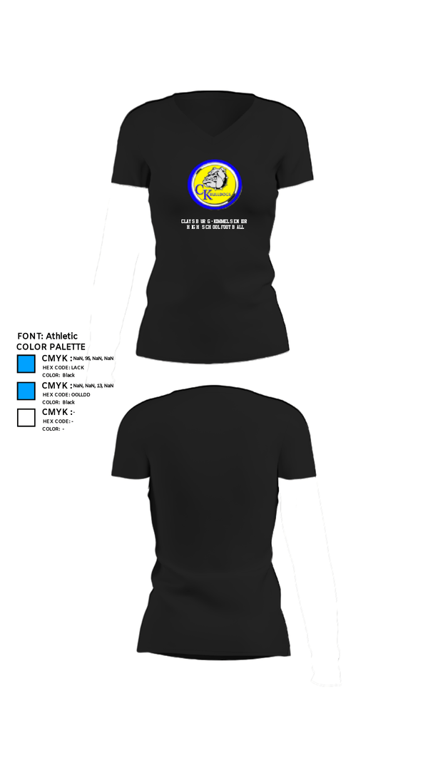 Womens Short Sleeve Vneck Shirt, Claysburg-Kimmel Senior High School Football, Football, Teamtime, Team time, sublimation, custom sports apparel, team uniforms, spirit wear, spiritwear, sports uniforms, custom shirts, team store, custom team store, fundraiser sports, apparel fundraiser