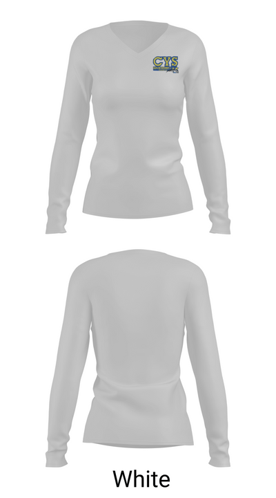 ColdWater Cougara 'Shelby Youth Sports' 56522777 Women's Long Sleeve V-neck Shirt - 16