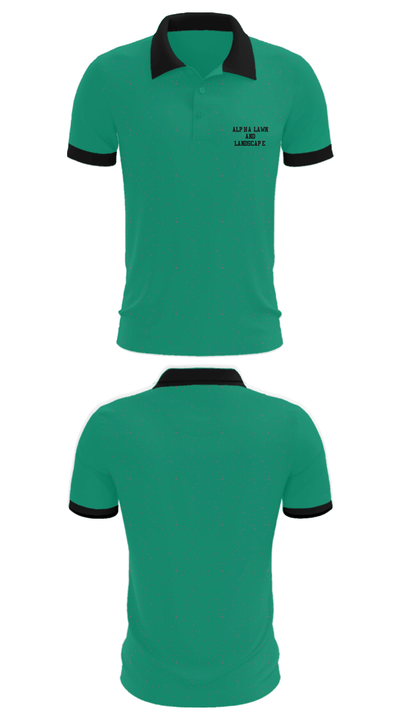 Alpha lawn and landscape 21925949 Short Sleeve Performance Polo - 34